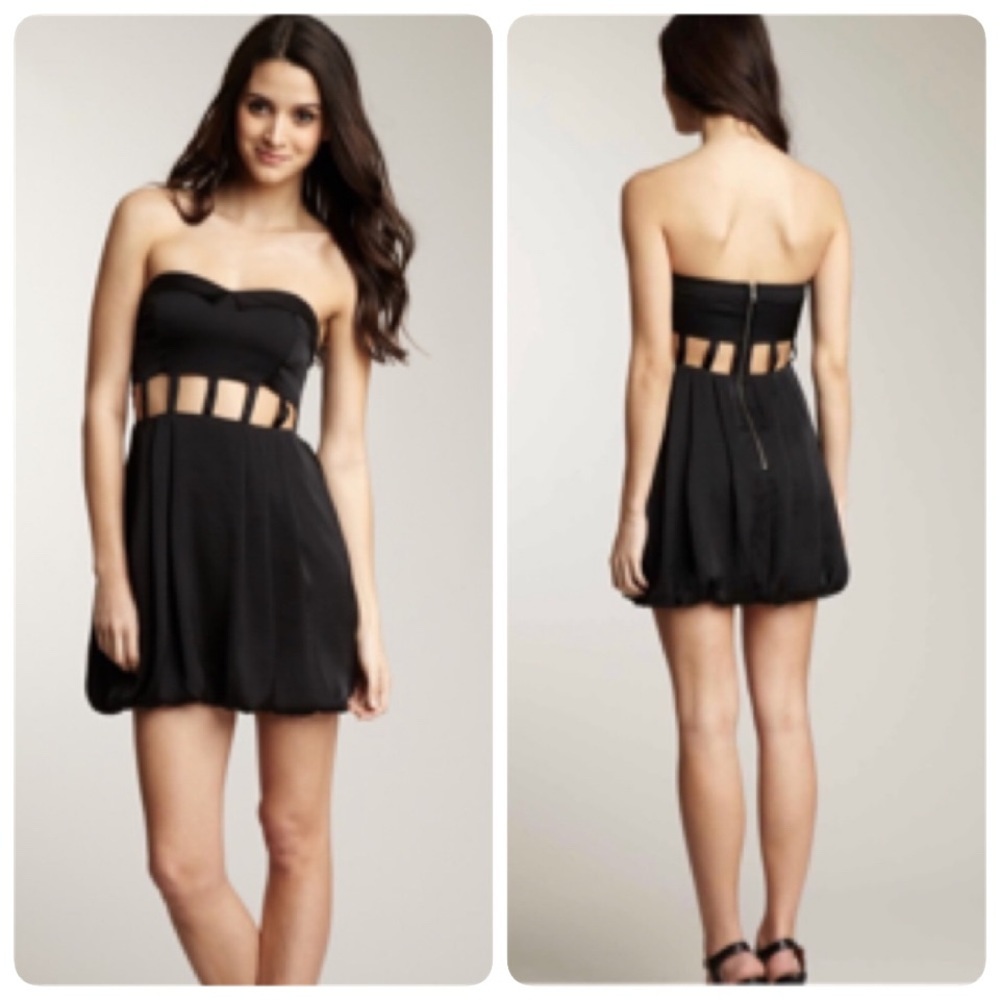 NWT Keepsake Black Here & Now Bubble Dress 6